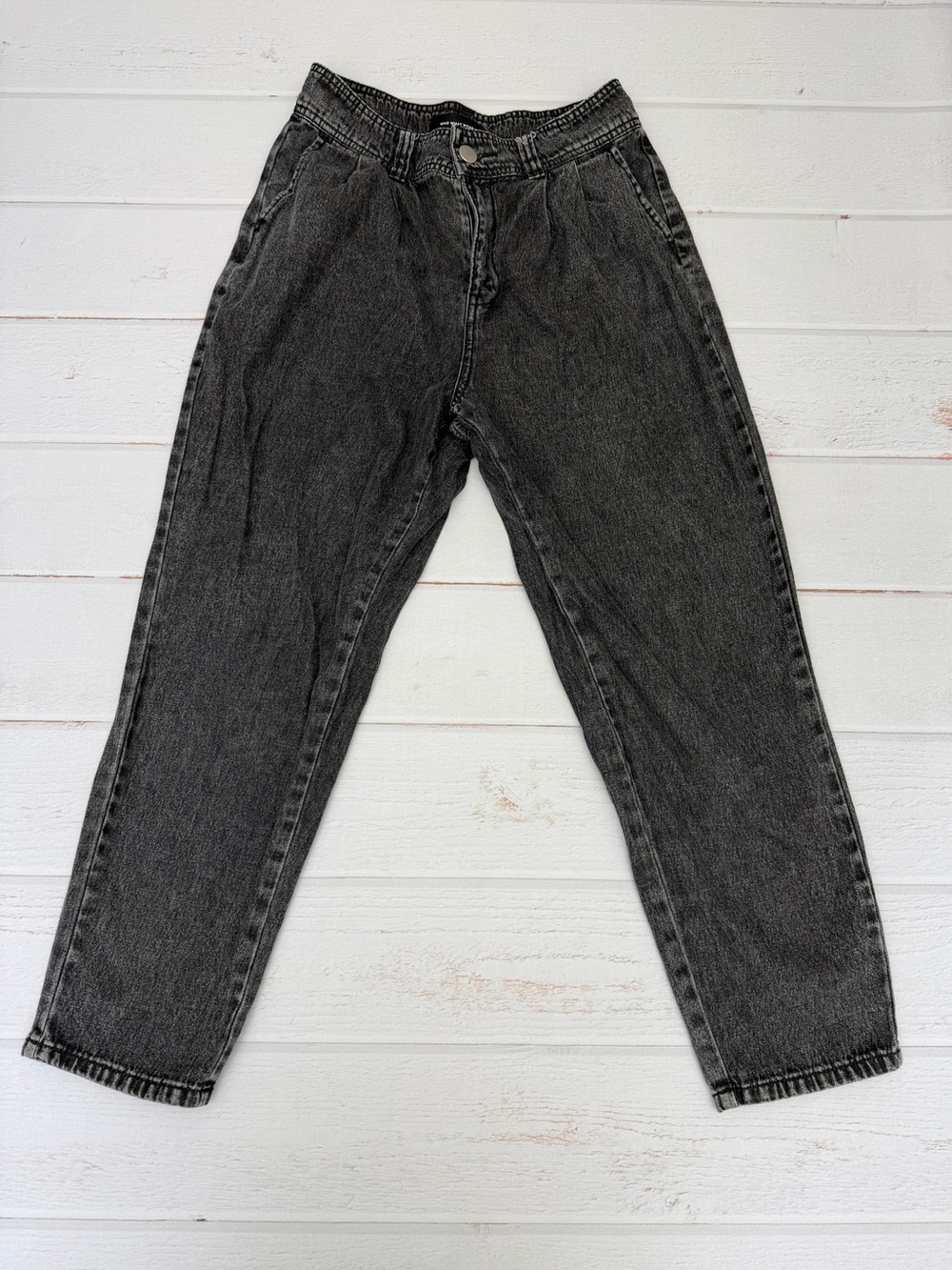 Retro DenimWho What Wear Acid Wash Mom Jeans Size 8 ‘80’s Style